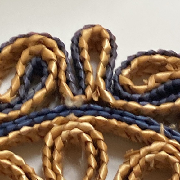 Vintage 6 inch  raffia trivet. Nice neutral colours. - Picture 7 of 7